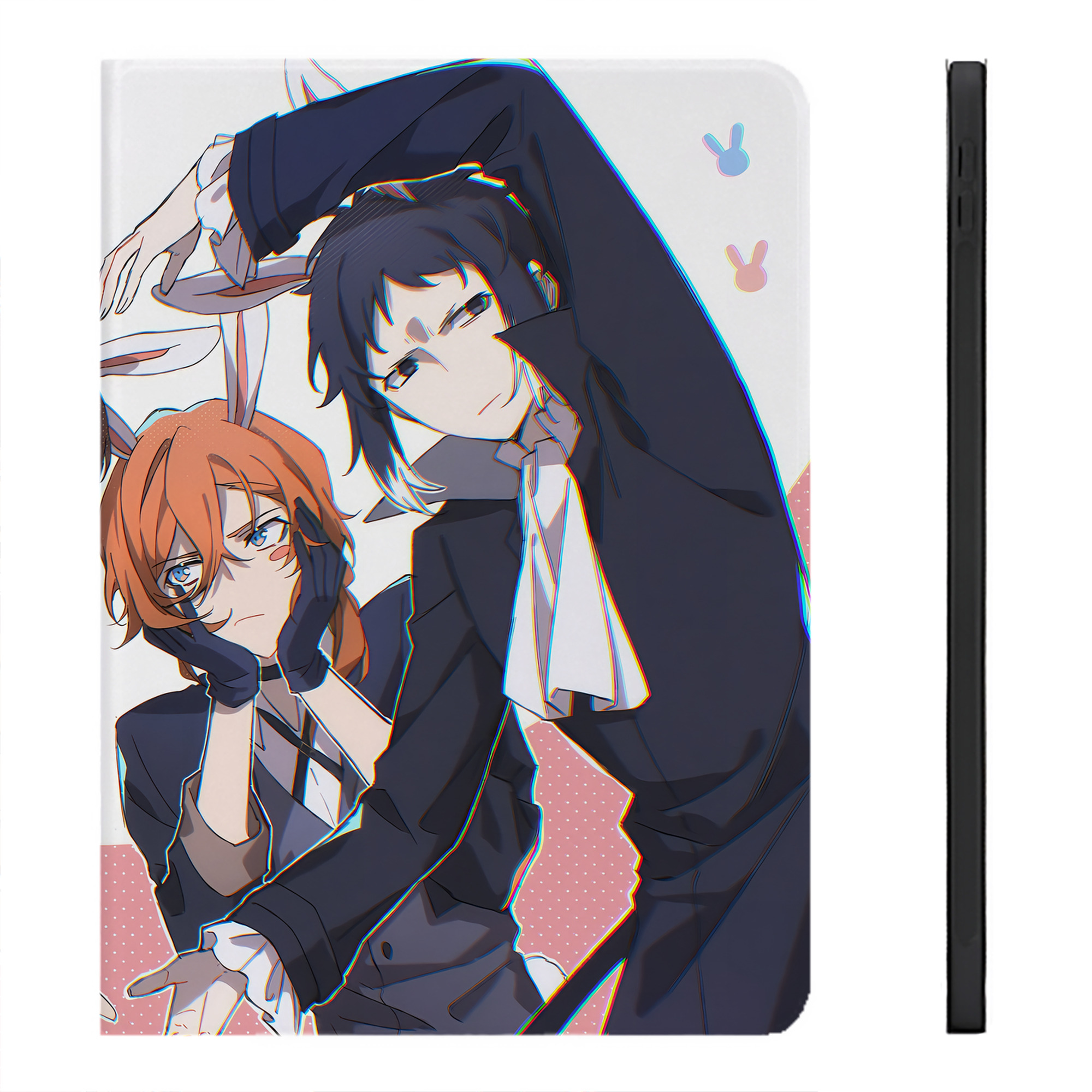 （画像用） 文豪ストレイドッグス Bungo Stray Dogs IPadケース ペンホルダー付き ブックスタイルデザイン
